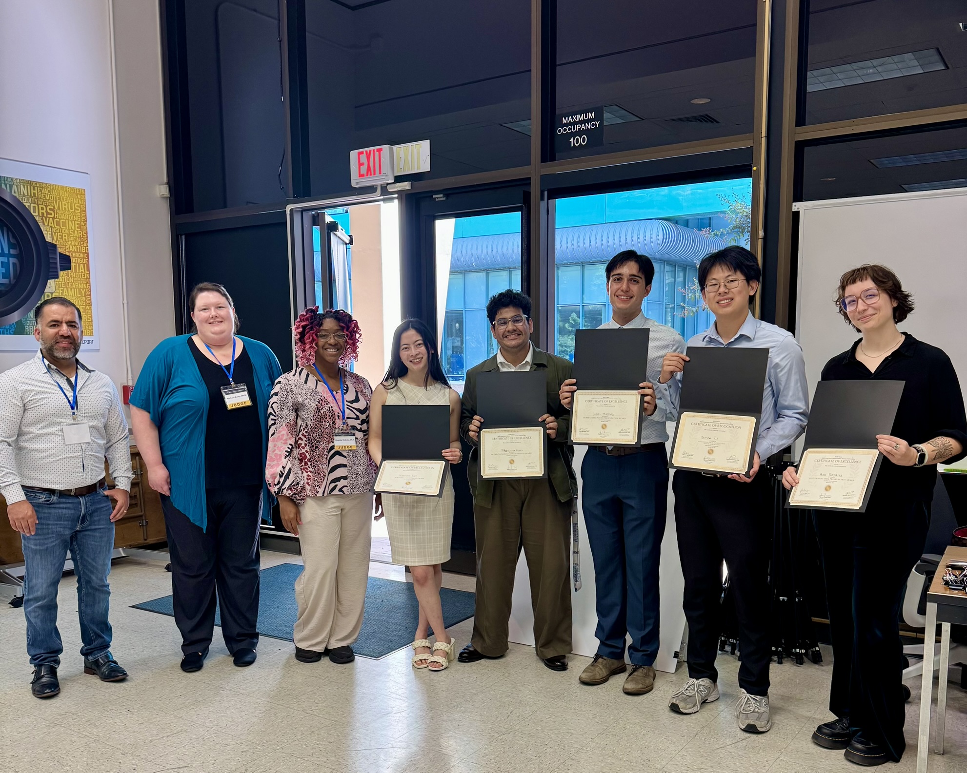 2026 MARC Symposium award winners holding their certificates